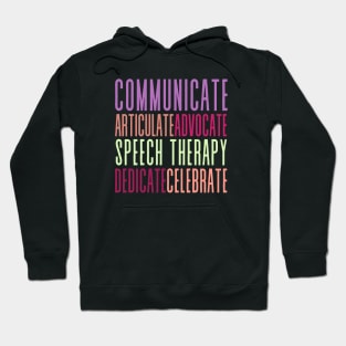 Speech Therapy - Word Play - Typography Hoodie